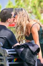 FARRAH ABRAHAM Kissing a Mystery Man at Yamashiro Restaurant in Hollywood 06/03/2022