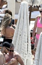 FERNE MCCANN, DANIELLE ARMSTRONG and CHARLENE COOPER in Bikinis at a Beach in Mykonos 06/03/2022