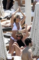 FERNE MCCANN, DANIELLE ARMSTRONG and CHARLENE COOPER in Bikinis at a Beach in Mykonos 06/03/2022