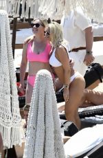 FERNE MCCANN, DANIELLE ARMSTRONG and CHARLENE COOPER in Bikinis at a Beach in Mykonos 06/03/2022