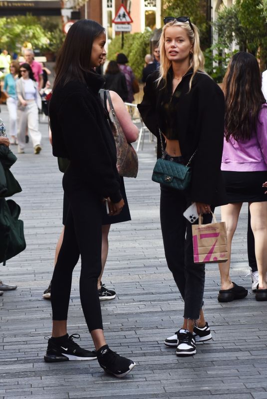FRIDA AASEN Out Shopping with a Friend in London 06/20/2022