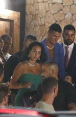 GEORGINA RODRIGUEZ and Cristinao Ronaldo at El Lio Nightclub in Ibiza 06/26/2022