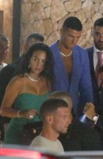 GEORGINA RODRIGUEZ and Cristinao Ronaldo at El Lio Nightclub in Ibiza 06/26/2022