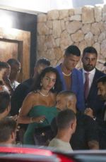 GEORGINA RODRIGUEZ and Cristinao Ronaldo at El Lio Nightclub in Ibiza 06/26/2022