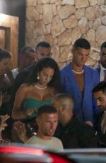 GEORGINA RODRIGUEZ and Cristinao Ronaldo at El Lio Nightclub in Ibiza 06/26/2022