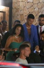 GEORGINA RODRIGUEZ and Cristinao Ronaldo at El Lio Nightclub in Ibiza 06/26/2022