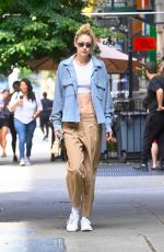 GIGI HADID Out and About in New York 06/20/2022