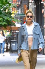 GIGI HADID Out and About in New York 06/20/2022