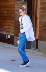 GIGI HADID Out in New York 06/29/2022