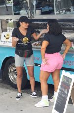 GOLNESSA GG GHARACHEDAGHI and MERCEDES JAVID on the Set of Shahs of Sunset on Robertson Blvd in West Hollywood 06/10/2022