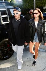 HAILEY and Justin BIEBER Arrives at Churchome Service in Beverly Hills 06/29/2022