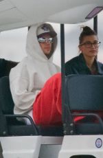HAILEY and Justin BIEBER at LAX Airport in Los Angeles 06/25/2022