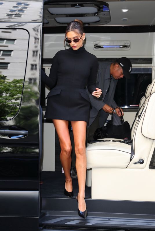 HAILEY BIEVBER After Her Guest Appearance at Huff Post in New York 06/15/2022