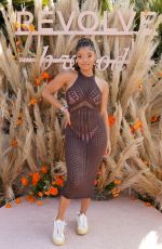 HALLE BAILEY at Revolve x H.Wood Group Presents Revolve Festival in La Quinta 04/17/2022