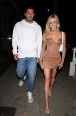 HANNAH GODWIN and Dylan Barbour Out for Dinner at Craig