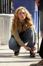 HAYDEN PANETTIERE on the Set of Raising Helen in New York 04/30/2003