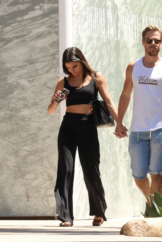 HAYLEY ERBERT and Derek Hough Shopping for Glasses at Salt Optics in Studio City 06/22/2022