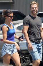HAYLEY ERBERT in Denim Shorts Shopping at Erewhon Market in Los Angeles 06/13/2022
