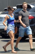 HAYLEY ERBERT in Denim Shorts Shopping at Erewhon Market in Los Angeles 06/13/2022