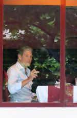 HAYLEY ROBERTS and David Hasselhoff Out for Lunch in Paris 06/26/2022