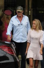 HAYLEY ROBERTS and David Hasselhoff Out for Lunch in Paris 06/26/2022