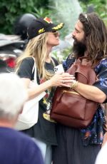 HEIDI KLUM and Tom Kaulitz Out in Capri 05/27/2022