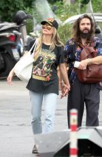 HEIDI KLUM and Tom Kaulitz Out in Capri 05/27/2022