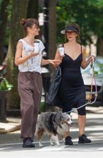 HELENA CHRISTENSEN Out for Coffee with a Friend in New York 06/16/2022