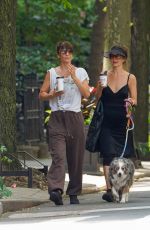 HELENA CHRISTENSEN Out for Coffee with a Friend in New York 06/16/2022