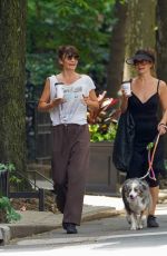 HELENA CHRISTENSEN Out for Coffee with a Friend in New York 06/16/2022