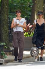 HELENA CHRISTENSEN Out for Coffee with a Friend in New York 06/16/2022