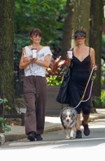 HELENA CHRISTENSEN Out for Coffee with a Friend in New York 06/16/2022