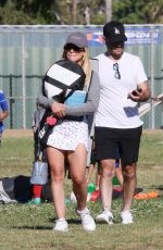 HILARY DUFF at Her Kids Soccer Practice in Sherman 06/28/2022