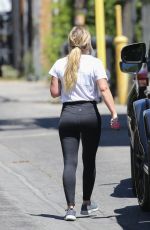 HILARY DUFF Heading to a Gym in Los Angeles 06/27/2022