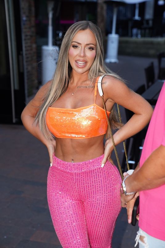 HOLLY HAGAN Arrives at Charlotte Crosby Gender Reveal Party in Newcastle 06/19/2022