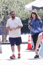 JACKIE and Adam SANDLER Out for Breakfast at Country Mart in Brentwood 06/12/2022