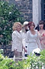 JANE FONDA on the Set of Book Club 2 in the Castello della Castelluccia in Rome 06/22/2022