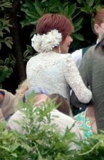 JANE FONDA on the Set of Book Club 2 in the Castello della Castelluccia in Rome 06/22/2022