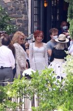 JANE FONDA on the Set of Book Club 2 in the Castello della Castelluccia in Rome 06/22/2022
