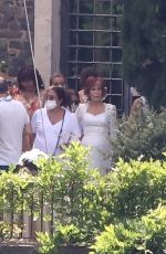 JANE FONDA on the Set of Book Club 2 in the Castello della Castelluccia in Rome 06/22/2022