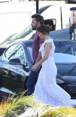 JENNIFER LOPEZ and Ben Affleck Leaves Set of His Untitled Nike Project in Los Angeles 06/17/2022