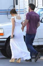 JENNIFER LOPEZ and Ben Affleck Leaves Set of His Untitled Nike Project in Los Angeles 06/17/2022