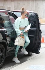 JENNIFER LOPEZ Arrives at Dance Studio in Brentwood 06/04/2022