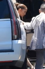 JENNIFER LOPEZ Arrives on the Set of Ben Affleck