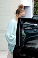 JENNIFER LOPEZ Leaves Dance Studio in Brentwood 06/04/2022
