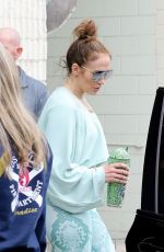 JENNIFER LOPEZ Leaves Dance Studio in Brentwood 06/04/2022