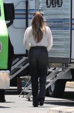 JENNIFER LOPEZ on the Set of Ben Affleck