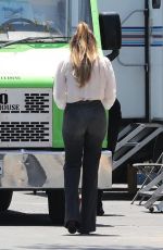 JENNIFER LOPEZ on the Set of Ben Affleck
