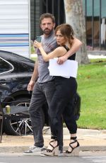 JENNIFER LOPEZ Visits Ben Affleck at a Set of a New Project in Santa Monica 06/22/2022