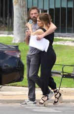 JENNIFER LOPEZ Visits Ben Affleck at a Set of a New Project in Santa Monica 06/22/2022